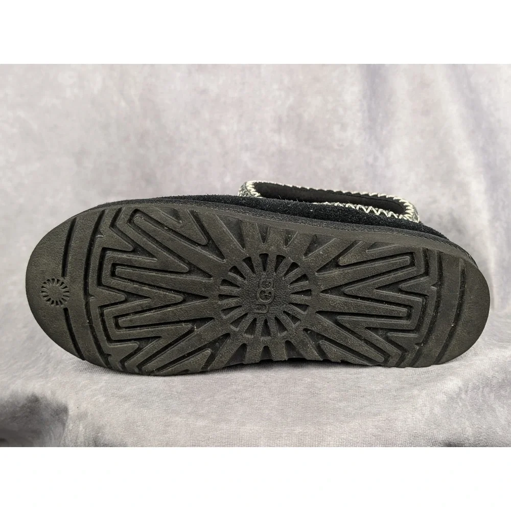 UGG Tasman Black Suede S/N 5950 Mens Slippers Size 7 Slip On Shoes‎